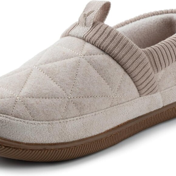 Women's Wool Slip-On Slippers Water Resistant Rubber Sole Cozy Comfort - Picture 1 of 6